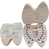 Los mejores  - AIUIN 1X Caja Almacenamiento Madera Almacenaje Para Dientes De Leche Regalo de amor para Little Nephew Versión Español…